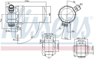 NISSENS 95263 Klıma Kurutucu 4D0820193A