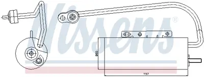 NISSENS 95339 Kurutucu Opel Vectra C 71740473