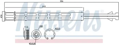 NISSENS 95358 Klıma Kurutucu Vıano W639 03> Vıto W639 03> A6398350547