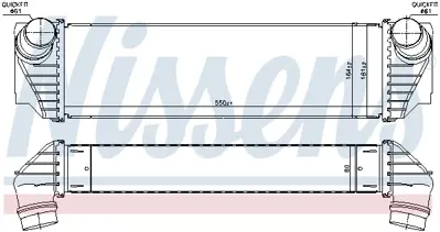 NISSENS 96100 Turbo Radyatoru Bmw F10 F11 F12 F01 F02 F03 F04 7812016