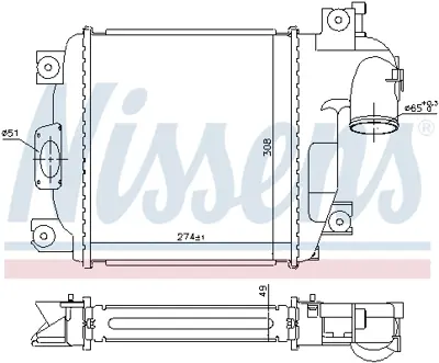 NISSENS 961424 Turbo Radyatoru 179400L060