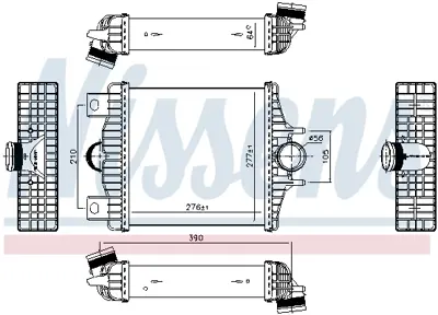 NISSENS 961427 Turbo Radyatoru Land Rover Range Iv Sport LR036432