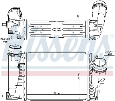 NISSENS 961429 Turbo Radyatoru 144963358R