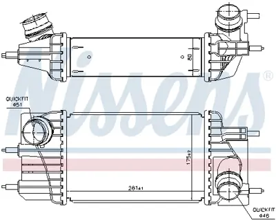 NISSENS 961433 Turbo Radyatoru 144611KB2B