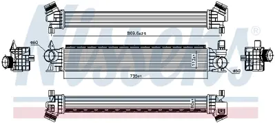 NISSENS 961479 Turbo Intercooler Radyatoru Boxer Iıı Jumper Iıı 2,2hdı / 3,0hdı E5 12> Ducato Iıı> 2,3jtd / 3,0jtd  1382429080 1617322580