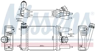 NISSENS 96153 Turbo Radyatoru 144613ZU1B