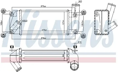 NISSENS 96263 Turbo Radyatoru Corolla - Aurıs 1,4 D4d 2013-2018 (Intercoler) 179400N080