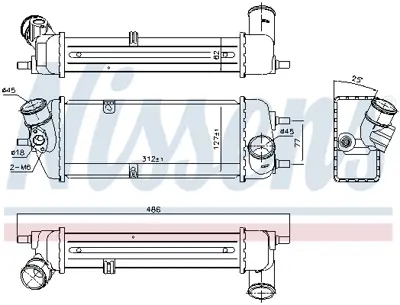 NISSENS 96270 Turbo Radyatoru 282712A401