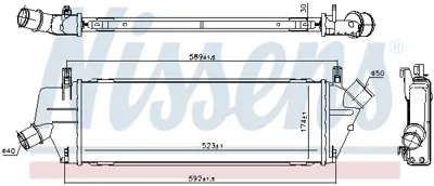 NISSENS 96307 Turbo Radyatoru 14461BC400