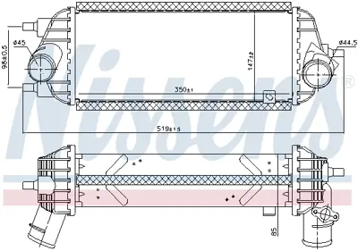 NISSENS 96309 Turbo Radyatoru 282712A850