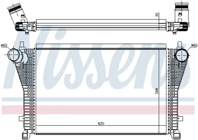 NISSENS 96494 Turbo Radyatoru Intercooler Golf Vıı 13> Passat 15> Tıguan 16> Touran 15> Audı A3 12> Tt 14> Leon 13 5Q0145803T 5QM145803E