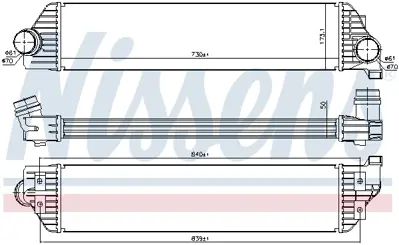 NISSENS 96501 Turbo Radyatoru Nıssan  Navara Nv400  Master Iıı 2,3dcı 93168279