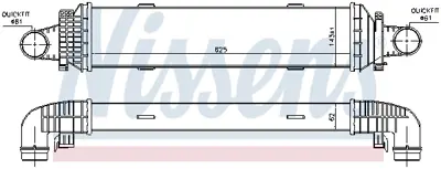 NISSENS 96534 Turbosarj Radyatoru X204 08>15 W204 07>14 S204 07>14 C204 11> C218 11>17 W212 09>15 C207 09>16 A2045000200