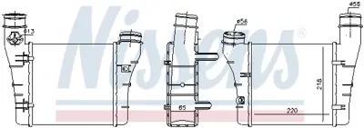 NISSENS 96549 Turbo Radyatoru (Intercooler) Sol Audı A4 2,0tdı / Tfsı 04>08 Exeo 1,8tsı 2,0tfsı / Tdı 09> 8E0145805T