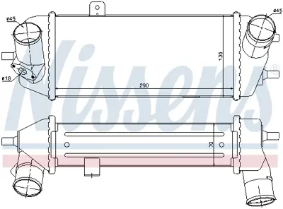 NISSENS 96558 Turbo Radyatoru 282712A710