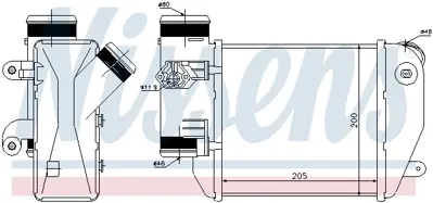 NISSENS 96576 Turbo Radyatoru Sol Audı A6 2,7 / 3,0tdı 05>11 4F0145805E