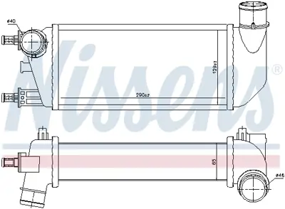 NISSENS 96577 Turbo Radyatoru 9S519L440AA