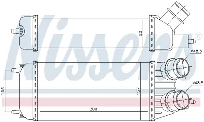 NISSENS 96613 Turbo Radyatoru 384K4