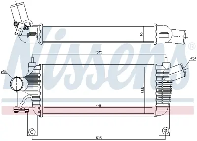 NISSENS 96622 Turbo Radyatoru 14461EB360