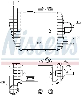 NISSENS 96661 Turbo Radyatoru 2827127251