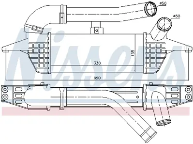 NISSENS 96662 Turbo Radyatoru 2819042702