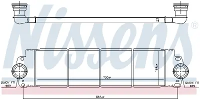 NISSENS 96683 Turbo Radyatoru Transporter T5 T6 1,9 / 2,5tdı Axb Axc Axd Axe Caaa Caab Caac Caad Caae 03>15 7H0145804B