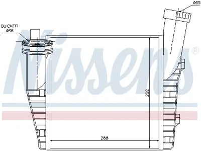 NISSENS 96687 Turbo Radyatoru Touareg 5,0tdı V10 4,2tdı V8 02>10> Q7 4,2tdı 07>15 Cayenne 4,5 02>07 7L6145804B 95514580400