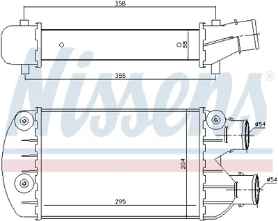 NISSENS 96701 Turbo Radyatoru K46405892