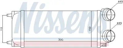 NISSENS 96718 Turbo Radyatoru 384H5 E256078