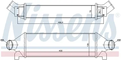 NISSENS 96732 Turbo (Intercooler) Radyatoru Transıt V184 2,4tdcı 135ps / 140ps 01>06 V347 06>07 A,Ceker YC159L440CA