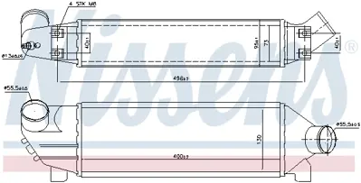 NISSENS 96733 Turbo Radyatoru (Intercooler) Transıt V184 2,0tdcı 100ps / 125ps 00>06 Onden Ceker 4522847