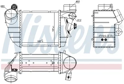 NISSENS 96747 Turbo Radyatoru 8N0145805E