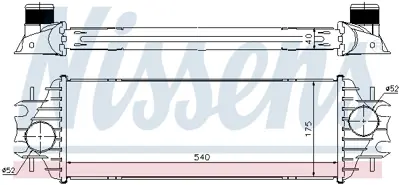 NISSENS 96762 Turbo Radyatoru 91166035