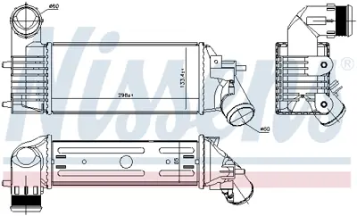 NISSENS 96765 Turbo Sogutucu Radyator (Intercoll) P406 P607 C5 Dw10ated (2,0hdı 8v) Dw12ted4 (2,2hdı 16v) 384F3 E256077