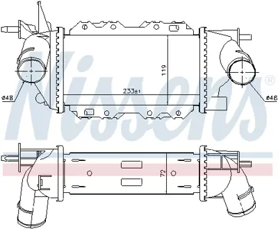 NISSENS 96772 Turb0 Radyatoru Vectra B X20dth Y20dth Y22dtr 52479128