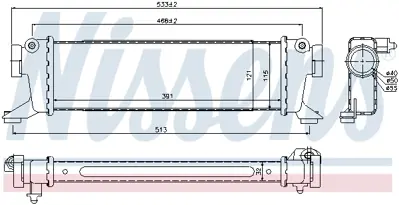 NISSENS 96782 Turbosarj Radyatoru A-Class W168 01>04 Vaneo 414 02>05 A1685000000