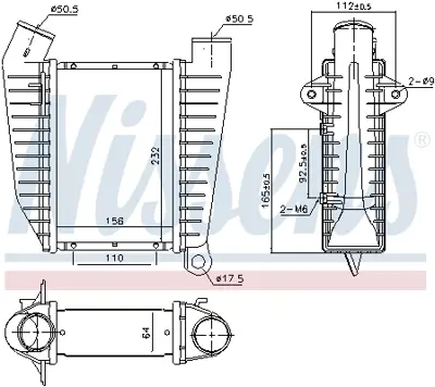 NISSENS 96864 Turbo Radyatoru 90541111