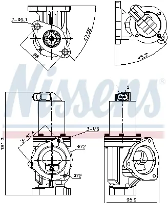 NISSENS 98167 Egr Valfı 2841027410