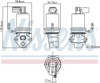 NISSENS 98201 Egr Valfı 6A131501R