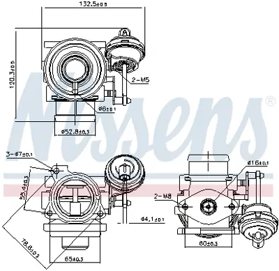 NISSENS 98225 Egr Valfı 38131501G XM219D475AA