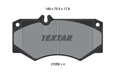 TEXTAR 2105601 Fren Balata Seti G 270 Cdı - G 290 Td 84206120 A0084206120