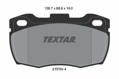 TEXTAR 2151901 Fren Balata Seti  SFP000260 STC2952