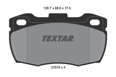 TEXTAR 2151902 Fren Balata Seti  STC1275