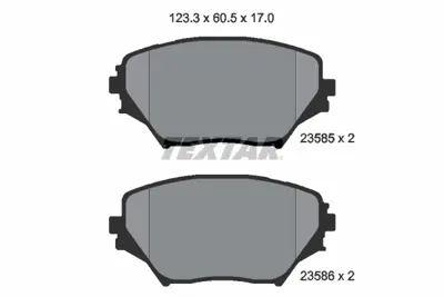 TEXTAR 2358501 Fren Balata Seti Rav 4 Iı 1.8 2.0 0446542130 4465YZZCS