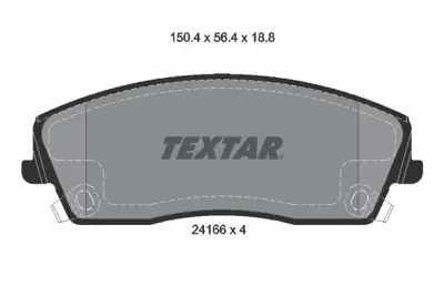 TEXTAR 2416601 Fren Balatası Ön K68147681AB