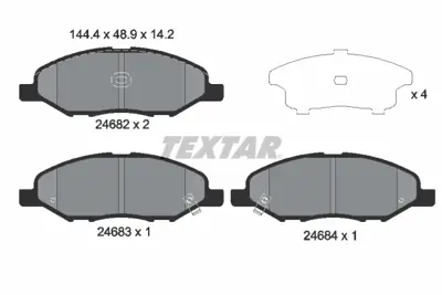 TEXTAR 2468201 Fren Balata Seti Fren Balata Seti 1N283328Z D1060EE52A MQ703583