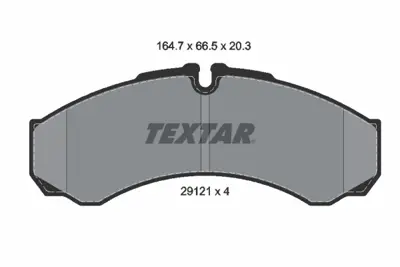 TEXTAR 2912112 Fren Balata Seti Daıly Iv 40c10 - 40c12 2992339 504093780