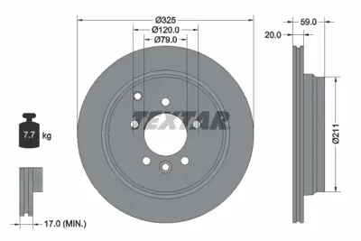 TEXTAR 92147603 Fren Diski Pro  SDB500150