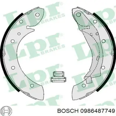 BOSCH 0986487749 Arka Fren Balatası (Pabuclu) Partner Berlıngo (97 08) Megane Scenıc 98> 1610091280