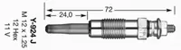 NGK 7906 Kızdırma Bujısı A0001598301